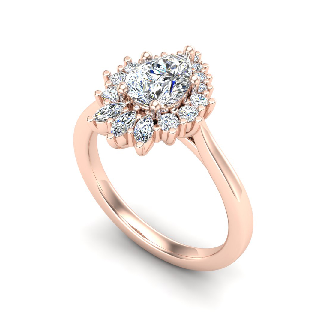 Talia Halo Engagement Ring